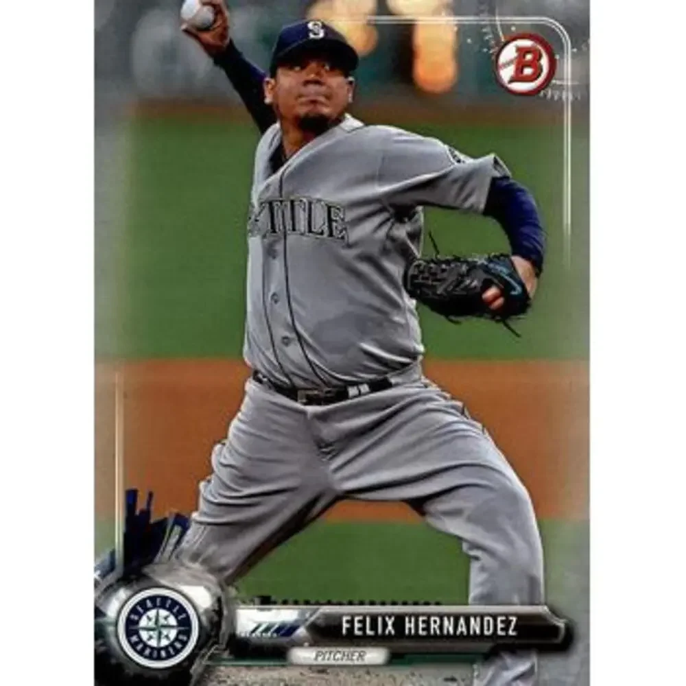 2017 Bowman Felix Hernandez # 70 Seattle Mariners